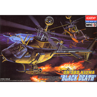 Academy 1/35 OH-58D Kiowa "Black Death" Plastic Model Kit [12131]