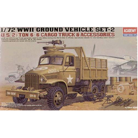 Academy 1/72 US Cargotruck & Accessory Plastic Model Kit [13402]