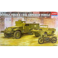 Academy 1/72 M3 U.S Half Track Plastic Model Kit [13408]