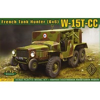 Ace Model 1/72 French Tank Hunter (6x6) W15T-CC Plastic Model Kit [72537]