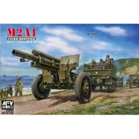 AFV Club 1/35 U.S. WWII 105mm Howitzer M2A1 & Carriage M2 Plastic Model Kit [AF35160]