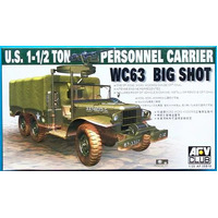 AFV Club 1/35 Wc63 1-T 6X6 Personnel Carrier Plastic Model Kit [AF35S18]