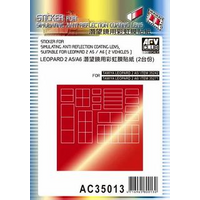 AFV Club 1/35 Sticker Anti Reflection Coating Lens For Leopard 2 A5/A6 (2 Vehicles) [AC35013]