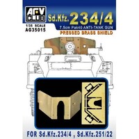 AFV Club 1/35 Pressed Bbass Shield For Sd.Kfz.234/4, Sd.Kfz.25 Plastic Model Kit [AG35015]