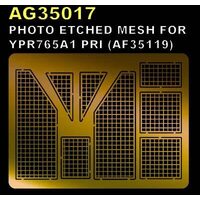 AFV Club 1/35 Photo Etched Mesh For YPR765A1 PRI Plastic Model Kit [AG35017]