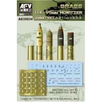 AFV Club 1/35 U.K. 95mm Howitzer Ammo Set Plastic Model Kit [AG35034]