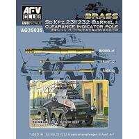 AFV Club 1/35 Sd.Kfz.23 Barrel & Clearance Indicator Plastic Model Kit [AG35035]