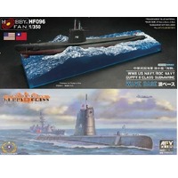 AFV Club 1/350 WW II Guppy II Class Submarine Wave Base for SE73513 Plastic Model Kit [HF096]