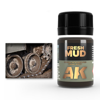 AK Interactive Weathering: Fresh Mud Effects 35ml Enamel Paint