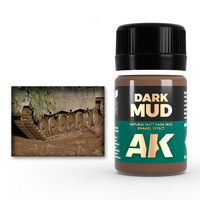 AK Interactive Weathering: Dark Mud Effects 35ml Enamel Paint