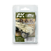 AK Interactive Weathering: Afrika Korps Weathering Enamel Paint Set