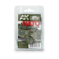 AK Interactive Weathering: Nato Weathering Enamel Paint Set