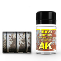 AK Interactive Weathering: Heavy Chipping Effects Acrylic Fluid 35ml Enamel Paint