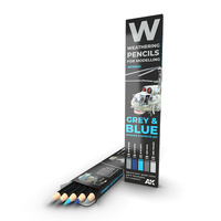 AK Interactive Weathering: Grey And Blue Camouflages Watercolour Pencil Set