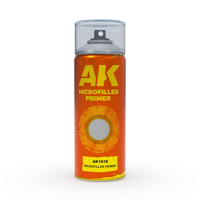 AK Interactive Microfiller Primer - Spray Paint 150ml (Includes 2 nozzles)