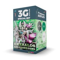 AK Interactive Wargame: Emeralds And Green Gems Acrylic Paint Set 3rd Generation