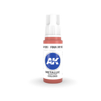 AK Interactive Foundry Red Metallic Acrylic Paint 17ml 3rd Generation