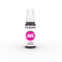 AK Interactive Colour Punch: Black Purple 17 ml Acrylic Paint 3rd Generation