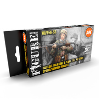 AK Interactive Figure Series: Waffen Spring-Summer Camouflage Acrylic Paint Set 3rd Generation