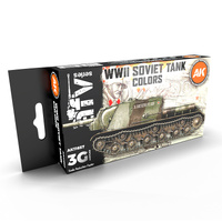 AK Interactive AFV Series: Soviet Camouflages Acrylic Paint Set 3rd Generation