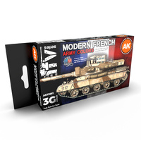 AK Interactive AFV Series: Modern French AFV Acrylic Paint Set 3rd Generation