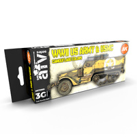 AK Interactive AFV Series: US Army & USMC Camouflage Colors Acrylic Paint Set 3rd Generation