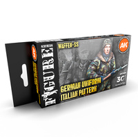 AK Interactive AFV Series: WWII German Italian Camouflage Acrylic Paint Set 3rd Generation