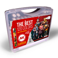 AK Interactive Briefcase 120 Figure Colours Acrylic Paint Set 3rd Generation