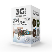 AK Interactive Air Series: WWI RFC & RNAS. British Aircraft Acrylic Paint Set 3rd Generation