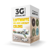 AK Interactive Air Series: Luftwaffe Pre-WWII Aircraft Colors Acrylic Paint Set 3rd Generation