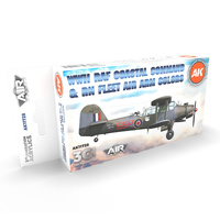 AK Interactive Air Series: WWII RAF Coastal Command & RN Fleet Air Arm Acrylic Paint Set 3rd Generation