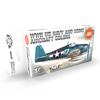 AK Interactive Air Series: WWII US Navy & USMC Aircraft Colors Acrylic Paint Set 3rd Generation