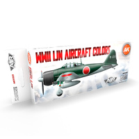 AK Interactive Air Series: WWII IJN Aircraft Colors Acrylic Paint Set 3rd Generation