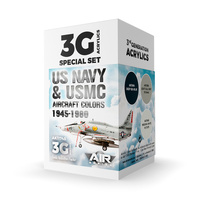 AK Interactive Air Series: US Navy & USMC Aircraft Colors 1945-1980 Acrylic Paint Set 3rd Generation