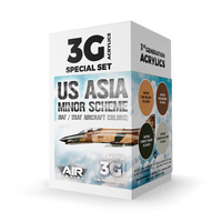 AK Interactive Air Series: US Asia Minor Scheme (IIAF/IRIAF Aircraft) Acrylic Paint Set 3rd Generation