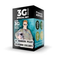 AK Interactive Air Series: US Modern Pilot Uniform Colors Acrylic Paint Set 3rd Generation