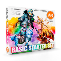 AK Interactive Basic Starter Set Acrylic Paint 3rd Generation