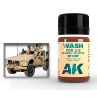 AK Interactive Weathering: Wash For OIF & OEF - US Vehicles 35ml Enamel Paint