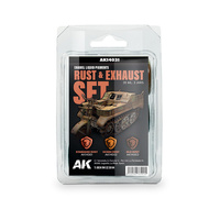 AK Interactive Liquid Pigment: Rust & Exhaust Set