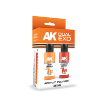 AK Interactive Dual Exo Light Brown & Asteroid Brown Paint Set