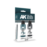 AK Interactive Dual Exo Graphite Blue & Lunar Blue Paint Set