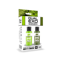 AK Interactive Dual Exo Light Vegetation & Dark Vegetation Paint Set