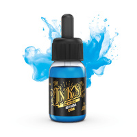 AK Interactive The INKS: Cyan 30ml Acrylic Ink