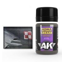 AK Interactive Weathering: Grease Shafts & Bearings 35ml Enamel Paint