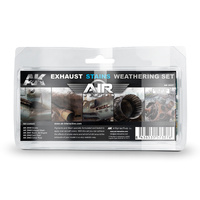 AK Interactive Weathering: Exausts & Stains Weathering Enamel Paint Set