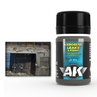 AK Interactive Weathering: Kerosene Leaks & Stains 35ml Enamel Paint