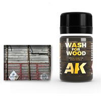 AK Interactive Weathering: Wash For Wood 35ml Enamel Paint