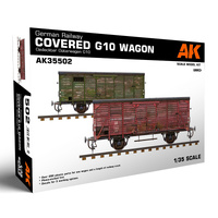 AK Interactive 1/35 German Railway Covered G10 Wagon Gedeckter Guterwagen G10 Plastic Model Kit