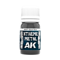 AK Interactive Xtreme Metal Black Base Enamel Paint 30ml