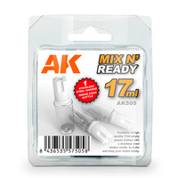 AK Interactive Mix And Ready - Acrylics (6 Empty, 17ml Jars With Shaker Ball)